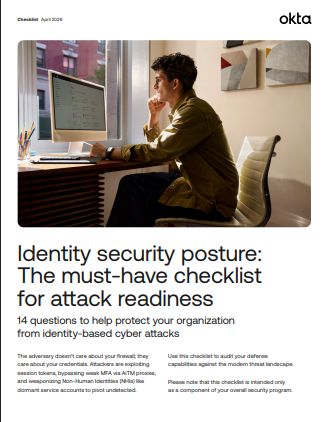 Identity security posture The must have checklist for attack readiness